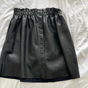 Faux Leather Skirt